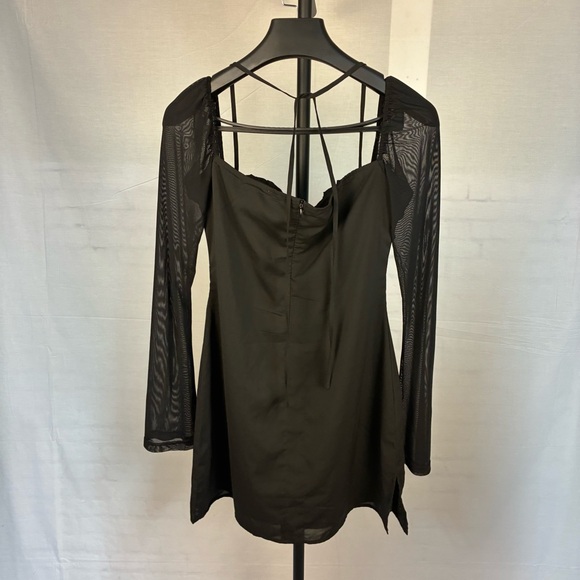 Princess Polly Dyer Underwire Long Sleeve Mini Dress 8 - Picture 6 of 10